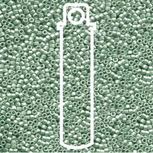 Delica  (Size 11)  (Galvenized Semi-Matte Dark Mint) *DB1182