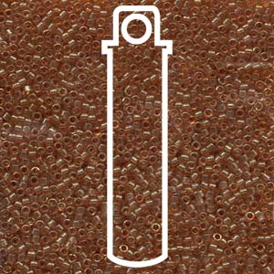 Delica  (Size 11)  (Dark Topaz Gold Luster) *DB121