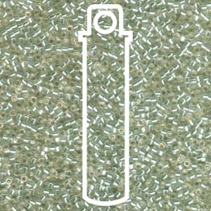 Delica  (Size 11)  ( S/L Silver Lined Pale Moss Green) *DB1431