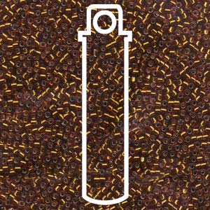 Delica  (Size 11)  ( S/L Silver Lined Amber) *DB144