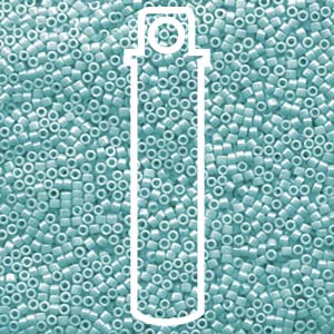 Miyuki Delica (Size 11) Opaque Sea Opal Luster *DB1567