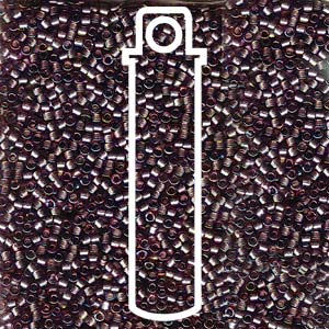 Miyuki Delica  (Size 11)  (Sparkle Lined Smoky Amethyst AB) *DB1760