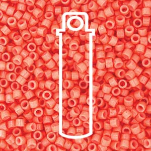 Miyuki Delica (Size 11)  (Duracoat Opaque Dark Salmon) *DB2112