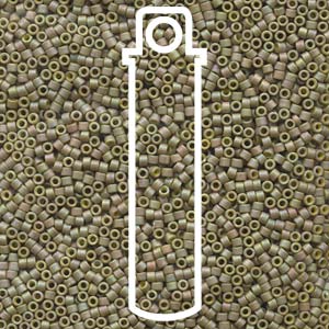 Delica  (Size 11)  (MATTE METALLIC LIGHT YELLOW/ GREEN) *DB372