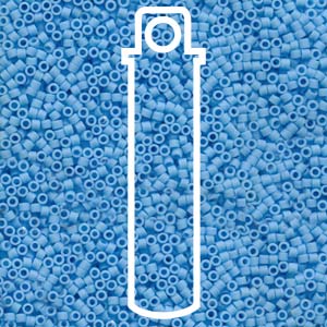 Delica  (Size 11)  (Dyed Matte Opaque Light Blue) *DB755