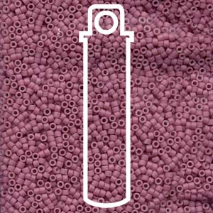 Delica  (Size 11)  (Dyed Matte Opaque Rose) *DB800