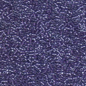 Seed Bead (Delica 11/0)  (Sparkling Purple Lined Crystal)  DB906