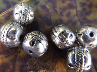 Metal Beads *Ethnic Flair (EF01) 10mm Antique Silver Color (packed 6 or Bulk) - Mhai O' Mhai Beads
 - 2
