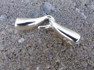 Clasp *Glue In Hook Style.   (Hole 5mm.  Clasp Length 45mm x 8mm.  Sold Individually  (GI02) - Mhai O' Mhai Beads
 - 2