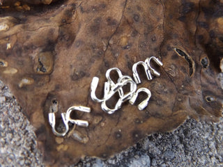 Wire Guardians *Sterling Silver 4x5mm  (packed 10) - Mhai O' Mhai Beads
 - 1