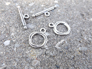 Toggle Clasps *Simple Weave Circle  17mm diam.  (Packed 2 or Bulk) - Mhai O' Mhai Beads
 - 2