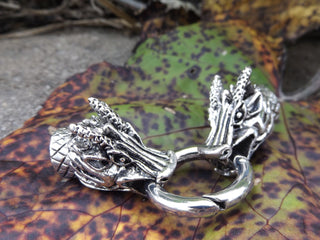 Glue In Dragon Head Closures 75x25x21mm  (Sold Individually) (*See drop down for color options) - Mhai O' Mhai Beads
 - 1