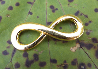 Charm/ Focal/ Link  INFINITY Symbol.  35x13mm - Mhai O' Mhai Beads
 - 5