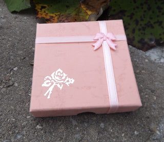 Bracelet Gift Box (Pink)  Lined  3.5" x 3.5" *sold individually - Mhai O' Mhai Beads
 - 1