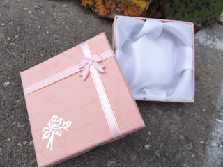 Bracelet Gift Box (Pink)  Lined  3.5" x 3.5" *sold individually - Mhai O' Mhai Beads
 - 3