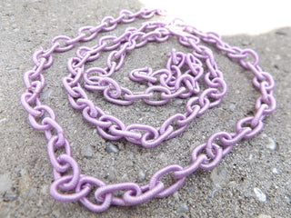 Silk Chain *Pinks and Purples (9.8~10.2x6.8~7.2x2mm) - Mhai O' Mhai Beads
 - 1