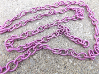 Silk Chain *Pinks and Purples (9.8~10.2x6.8~7.2x2mm) - Mhai O' Mhai Beads
 - 3