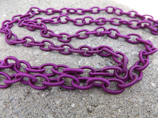 Silk Chain *Pinks and Purples (9.8~10.2x6.8~7.2x2mm) - Mhai O' Mhai Beads
 - 4