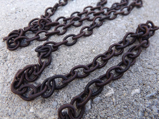 Silk Chain *Earth Tones (9.8~10.2x6.8~7.2x2mm) - Mhai O' Mhai Beads
 - 9