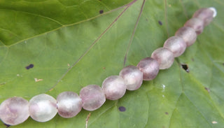 Recycled Glass Round Beads (Bodum) (Clear with Purple) *See Drop Down for Various Sizes - Mhai O' Mhai Beads
 - 3