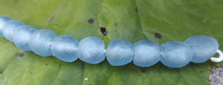 Recycled Glass Round Beads (Bodum) (Blue) *See Drop Down for Various Sizes - Mhai O' Mhai Beads
