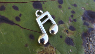 Charm  *Music Note  .(Antique Silver Color)   Sold Individually. - Mhai O' Mhai Beads
 - 1