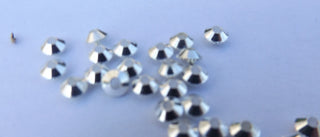 Beads - Metal (Diamond Cut Edge Disc)  3x5mm Bright Silvertone (Packed 25) - Mhai O' Mhai Beads
 - 2