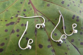 Brass Crystal Rhinestone Earring Hooks  (Packed 4 or Bulk) - Mhai O' Mhai Beads
 - 2