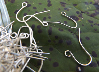 Basic Ear Wires (Bulk Pack)  Bright Silvertone Iron  (15gr approx 125 hooks) - Mhai O' Mhai Beads
 - 2