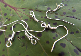 Iron Earring Hook with Wrap and Ball Embellishment - Mhai O' Mhai Beads
 - 1