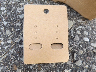 Earring Display Card (Cardboard)   *Packed 50 cards - Mhai O' Mhai Beads
 - 2