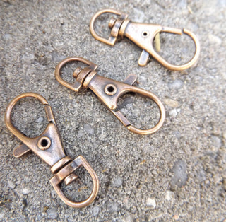 Swivel Clasp (Lobster Clasp Style)  13x35mm with 15mm hole.  See Drop Down for Options and Finishes - Mhai O' Mhai Beads
 - 3