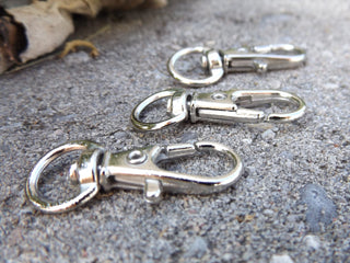 Swivel Clasp (Lobster Clasp Style)  13x35mm with 15mm hole.  See Drop Down for Options and Finishes - Mhai O' Mhai Beads
 - 4