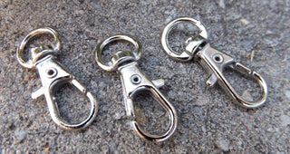 Swivel Clasp (Lobster Clasp Style)  13x35mm with 15mm hole.  See Drop Down for Options and Finishes - Mhai O' Mhai Beads
 - 6