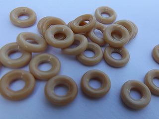 Czech Glass Donuts *Toffee  (9 mm Size  Hole 4mm) - Mhai O' Mhai Beads
 - 1