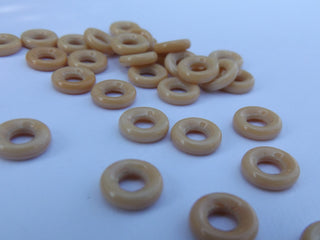 Czech Glass Donuts *Toffee  (9 mm Size  Hole 4mm) - Mhai O' Mhai Beads
 - 2