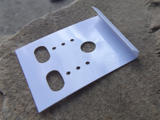 Hanging (Earring) Card.   *Packed 50.  (white Plastic) - Mhai O' Mhai Beads
 - 4