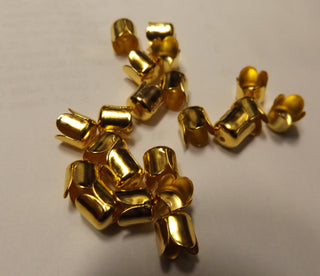 Cord End(s) 6 x 8 mm (7 mm hole) *Gold Or Silver Color (packed 20 or Bulk) - Mhai O' Mhai Beads
 - 1