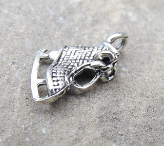 Ice Skate Charm   (10 x 13 mm)  Sold Individually or 10 Pack - Mhai O' Mhai Beads
 - 2