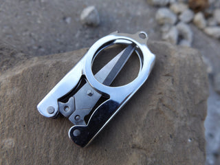 Scissors - Stainless Steel Collapsible Scissors - Mhai O' Mhai Beads
 - 1