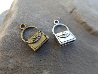 Tibetan Style Alloy Handbag Cord Ends,  21x8x5mm, Hole: 2mm  (packed 10 or Bulk) - Mhai O' Mhai Beads
 - 1