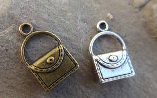 Tibetan Style Alloy Handbag Cord Ends,  21x8x5mm, Hole: 2mm  (packed 10 or Bulk) - Mhai O' Mhai Beads
 - 2