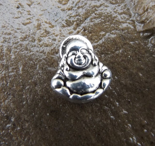 Tibetan Style Zinc Alloy Buddha Beads, Antique Silver, 11x10.5x5mm, Hole: 1.5mm (*Packed 10) - Mhai O' Mhai Beads
 - 1