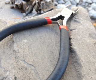 Side Cutter  Pliers (Black Handles with Touch of Red)  (CB022) - Mhai O' Mhai Beads
 - 2