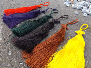Tassel (Nylon)  with Chinese Knot *220mm (Sold individually)  See Drop down for color options - Mhai O' Mhai Beads
 - 1