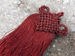 Tassel (Nylon)  with Chinese Knot *180mm (Sold individually)  See Drop down for color options - Mhai O' Mhai Beads
 - 2