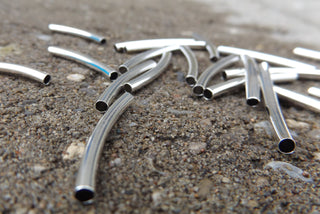 Tube Beads (Metal Brass) *Packed 25 (30x3mm) - Mhai O' Mhai Beads
 - 2