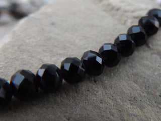 Crystal (Chinese) *Faceted Abacus (BLACK)   See drop down for size options - Mhai O' Mhai Beads
 - 2
