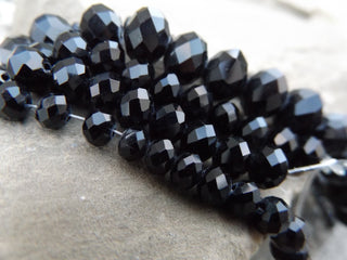 Crystal (Chinese) *Faceted Abacus (BLACK)   See drop down for size options - Mhai O' Mhai Beads
 - 3