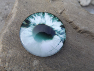 Cabochon (Glass)  *Dragon Eyes  18  mm Diam Size  (See Drop Down for color options!) - Mhai O' Mhai Beads
 - 5